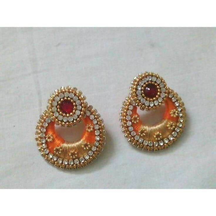 Multicolor Earrings with Stones - Madhu Collections