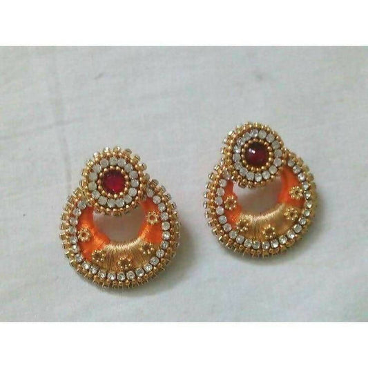 Multicolor Earrings with Stones - Madhu Collections