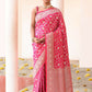 Joban Fashion Hot Pink Soft Pure Handloom Banarasi Silk Saree | Swadesiicart