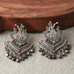 Mominos Fashion Johar Kamal Silver Barrat Ghungroo Earrings