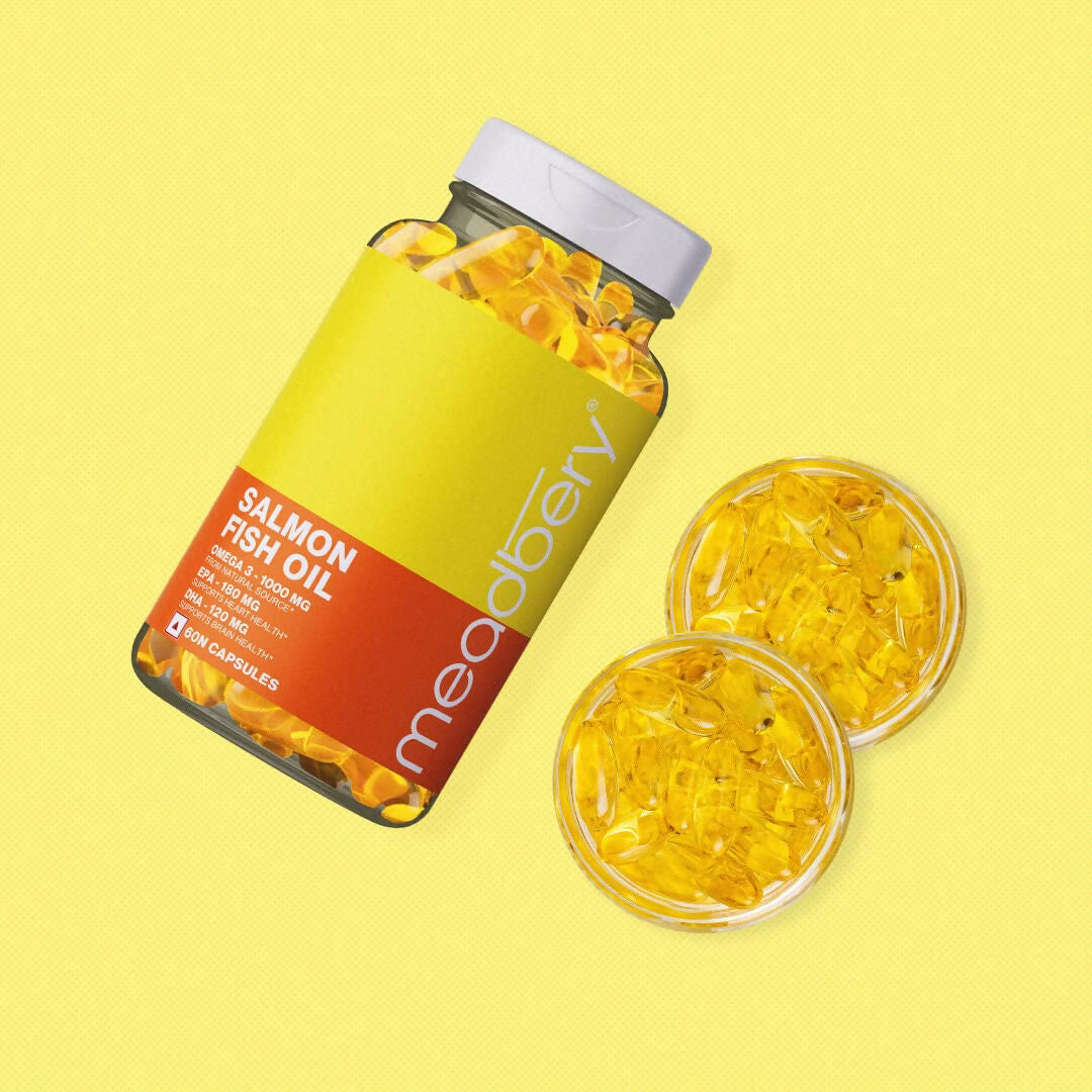 Meadbery Salmon Fish Oil Capsules - Swadesiicart