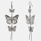 VOJ Women Rhodium-Plated Butterfly style Stainless Steel Drops & Danglers Earrings - Swadesiicart