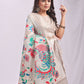 Shree Shyam Fashion Linen Cotton Cream Saree
