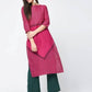 Aniyah Cotton Block Printed Latest Pink Straight Kurta (AN-135K) - Swadesiicart