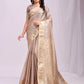 Shree Shyam Fashion Organza Peach Saree