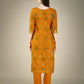 Jyoti Fashion Women's Yellow Cotton Magic Slub Embroidery & Sequence work Kurta with Trouser & Dupatta | Swadesiicart