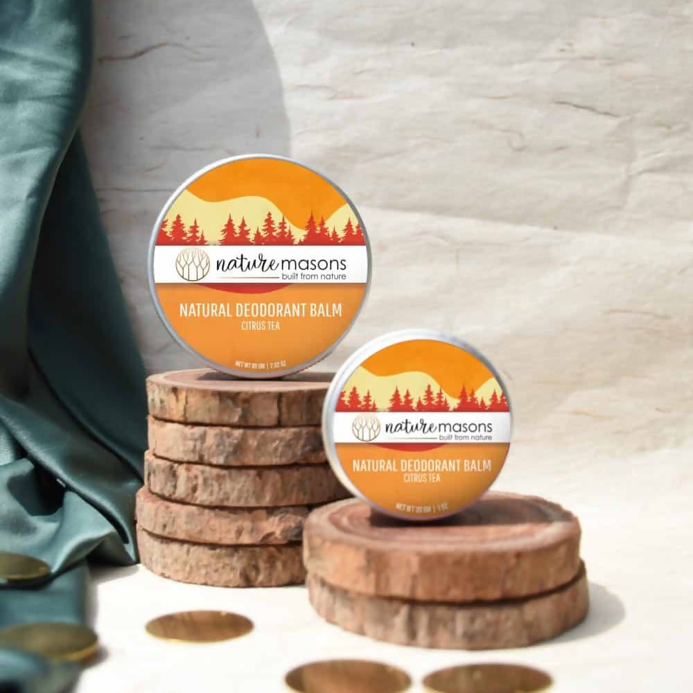 Nature Masons Citrus Tea Natural Deodorant Balm | Swadesiicart