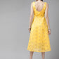 Ahalyaa Women's Traditional wear Dress - Yellow | Swadesiicart