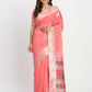 Shree Shyam Fashion Linen Cotton Peach Saree