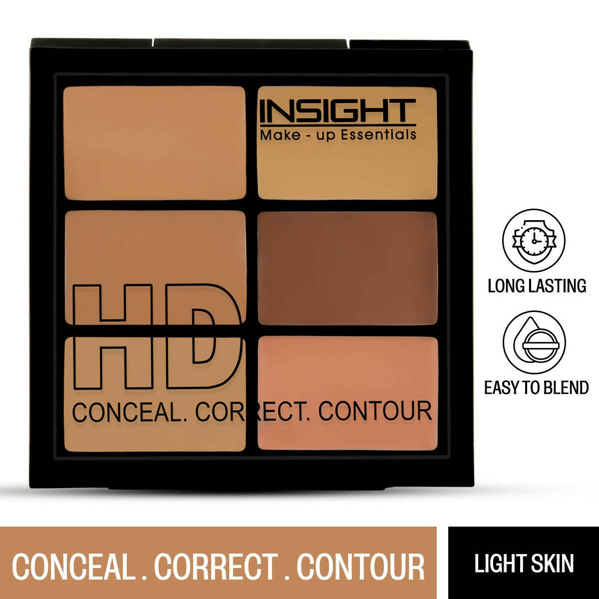 Insight Cosmetics HD Conceal Correct Contour - Light Skin - Swadesiicart