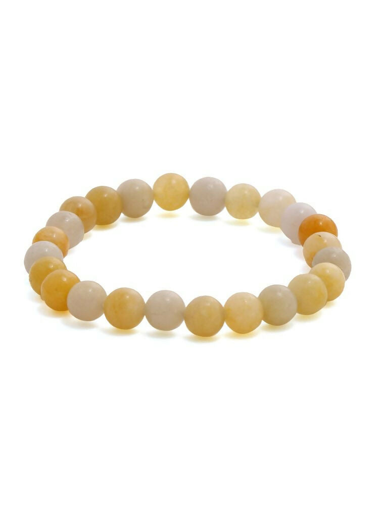 Yellow Aventurin Crystal Beads Bracelet - Ruby Raang | Swadesiicart