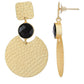 Joban Fashion Women Round Shape Matte Gold Earrings | Swadesiicart