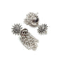 Mominos Fashion Johar Kamal Silver-Plated Earrings With Pearls Jhumkas - Swadesiicart