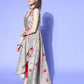 Ahalyaa Women Beige Colour Beautiful Chanderi Printed Kurta Pant Set | Swadesiicart