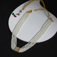 Gold-Toned White Brass Gold-Polished Necklace - Ruby Raang | Swadesiicart