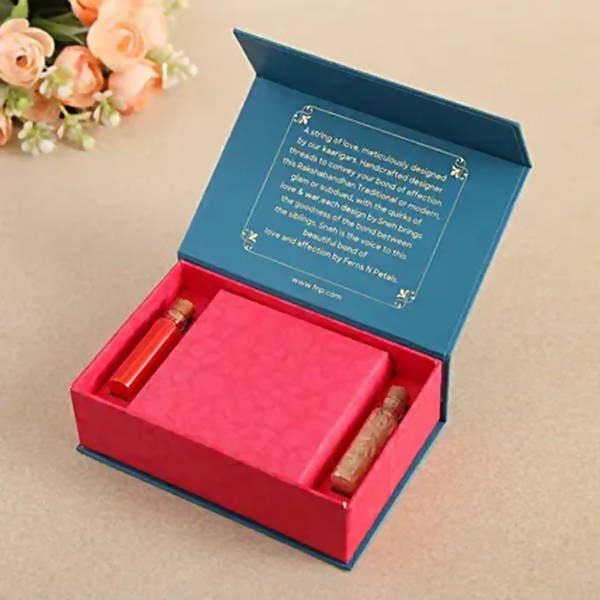 Om Pearl Bracelet Rakhi & Kaju Katli Box | Swadesiicart
