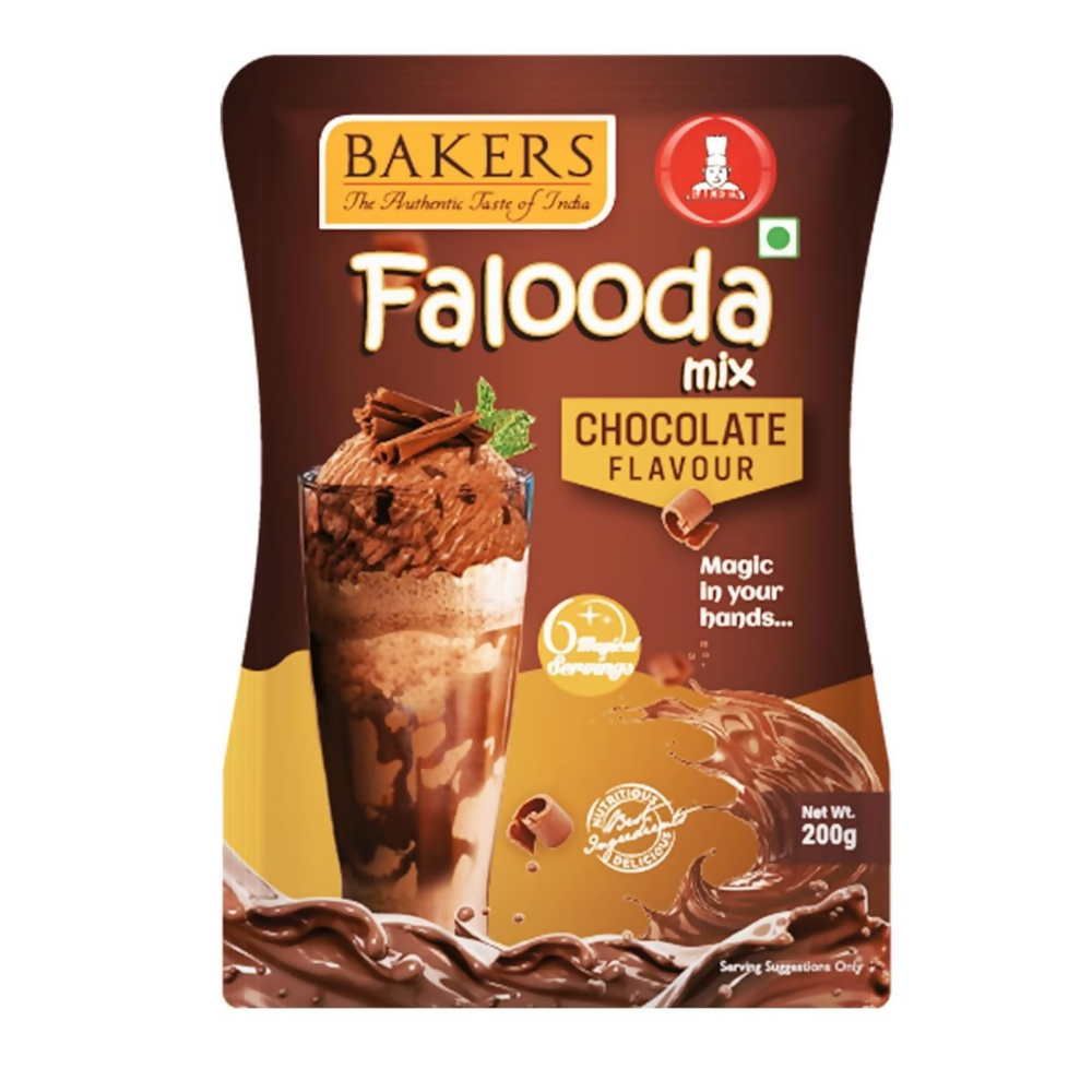 BAKERS Flavour Falooda Mix Powder Combo - Chocolate, Vanilla, Strawberry
