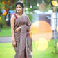 DEIANA'S Beautiful Designer Golden zari Soft Lichi Silk Saree - Wine - Swadesiicart