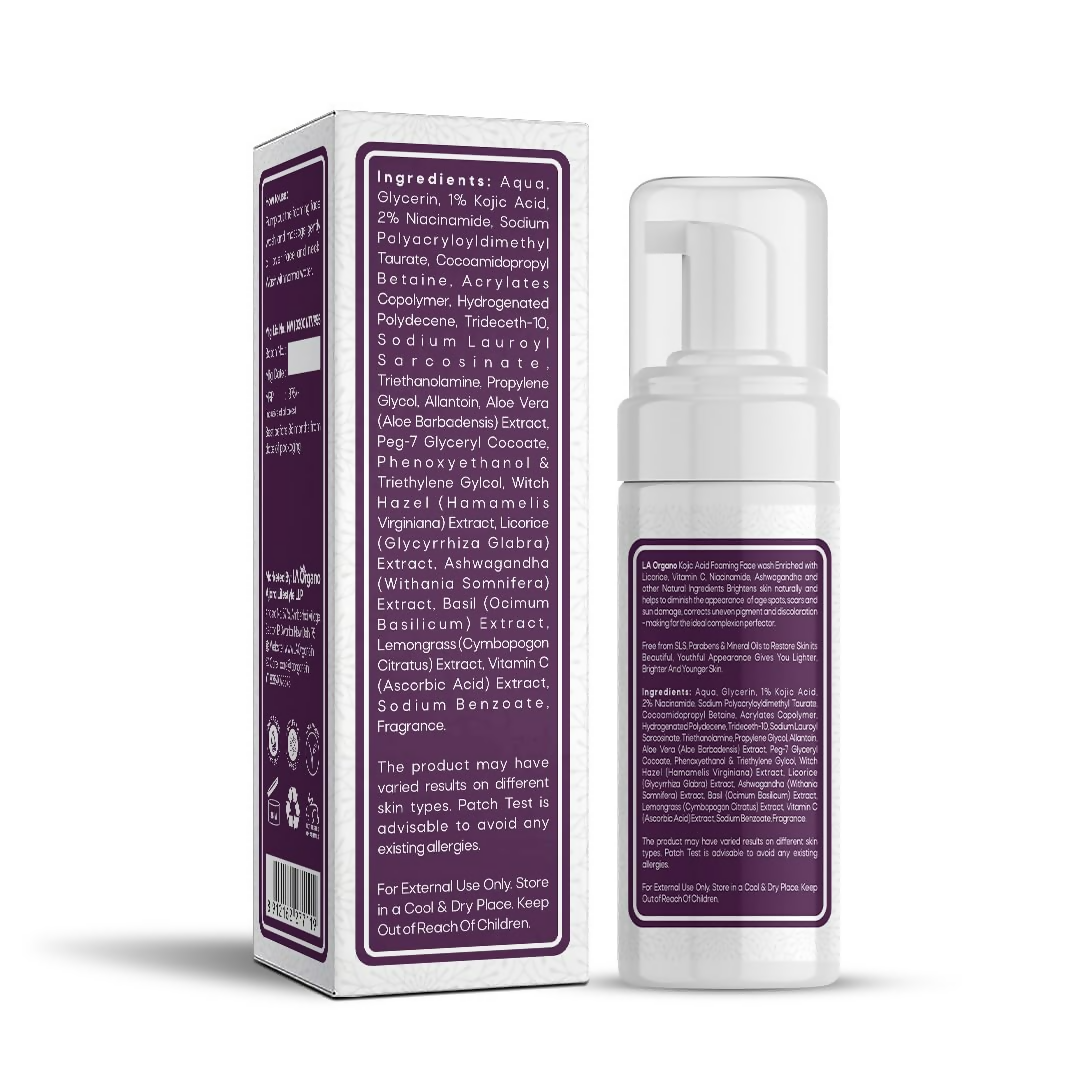 LA Organo Kojic Foaming Face Wash | Swadesiicart