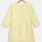 Ahalyaa Yellow Poly Silk Kids Kurta Pant With Dupatta For Girls | Swadesiicart