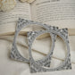 NVR Women's Set of 2 Silver-Toned Oxidized Square Shaped Bangles - Swadesiicart