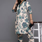 Ahalyaa Women's Traditional wear Kurta Set - Tan | Swadesiicart