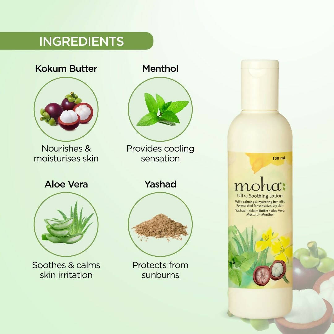 Moha Ultra Soothing Lotion For Sensitive & Dry Skin - Swadesiicart