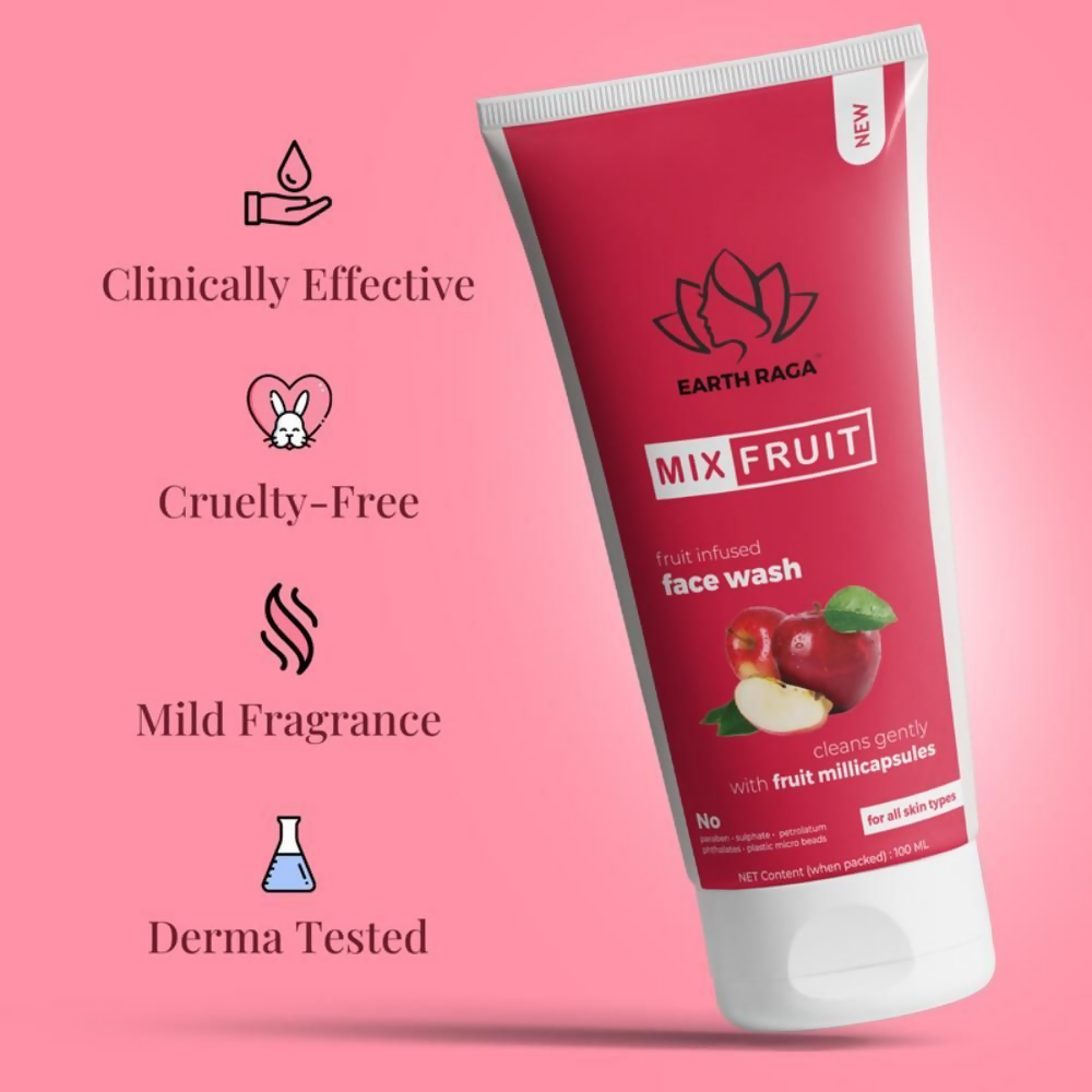 Earthraga Mix Fruit Face Wash - Swadesiicart