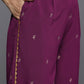 Ahalyaa Women's Traditional wear Co-ords - Purple - Swadesiicart
