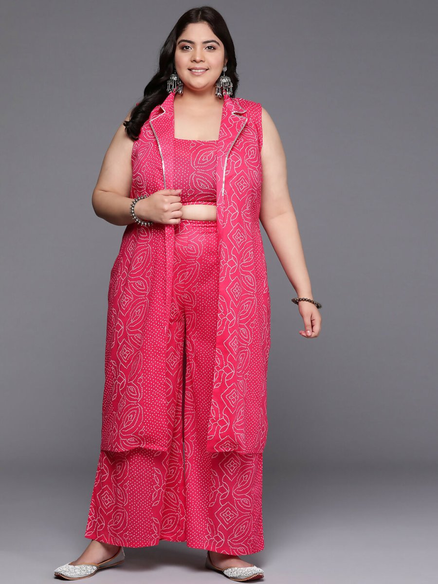 Ahalyaa Women's Traditional wear Co-ords - Pink - Swadesiicart