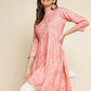 Peach Chiffon Paisley Printed Top - Himanshi - Swadesiicart