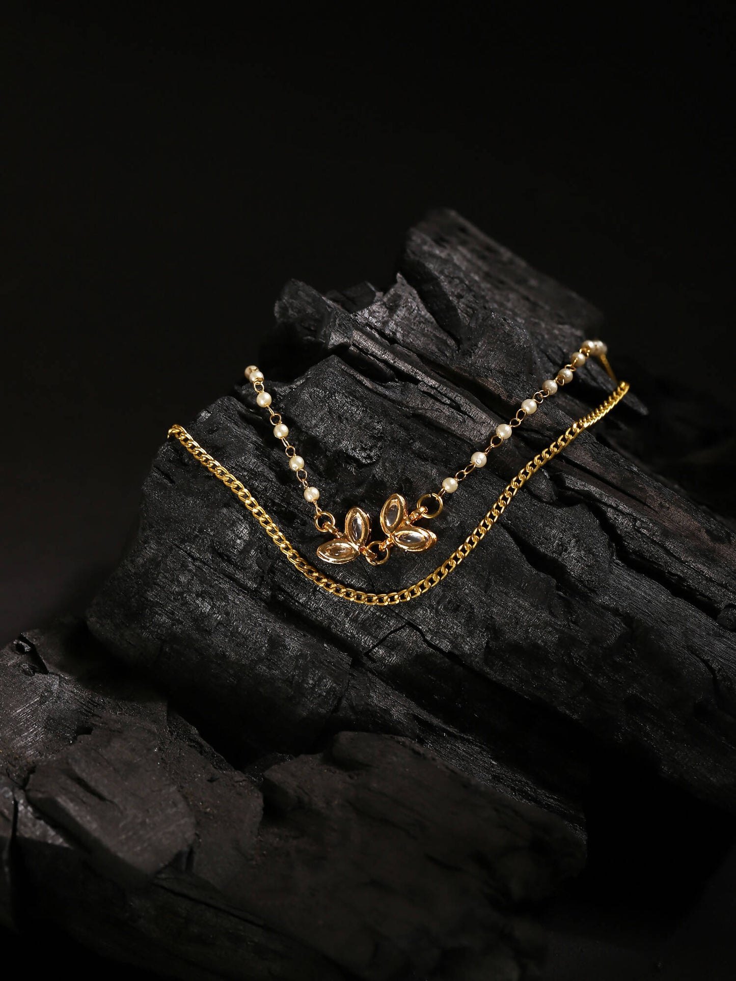 Women's Gold-Polished Chain - Ruby Raang | Swadesiicart