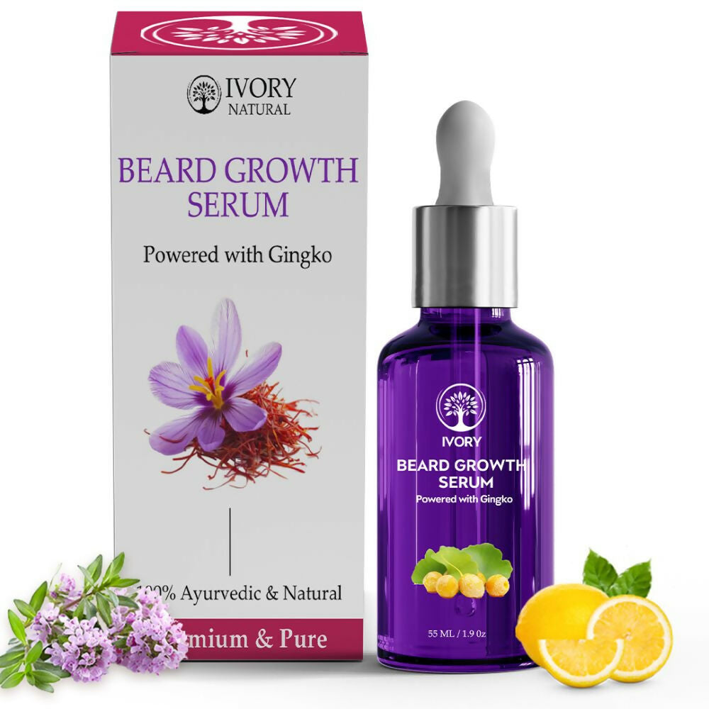 Ivory Natural Beard Growth Serum For Beard Wellness | Swadesiicart