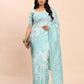 Shree Shyam Fashion Linen Cotton Sky Blue Saree