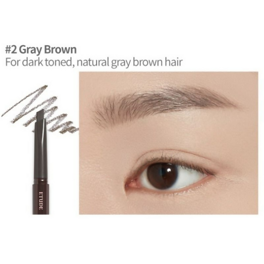 Etude House Drawing Eyebrow - 02 Gray Brown - Swadesiicart