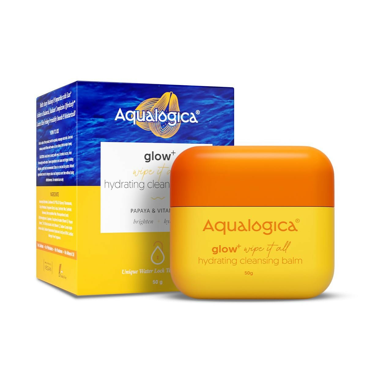 Aqualogica Glow+ Wipe it All Hydrating Cleansing Balm, Gentle Makeup Remover - Limited Time Offer