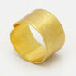 NVR Women Gold-Polished Solid Adjustable Finger Ring | Swadesiicart