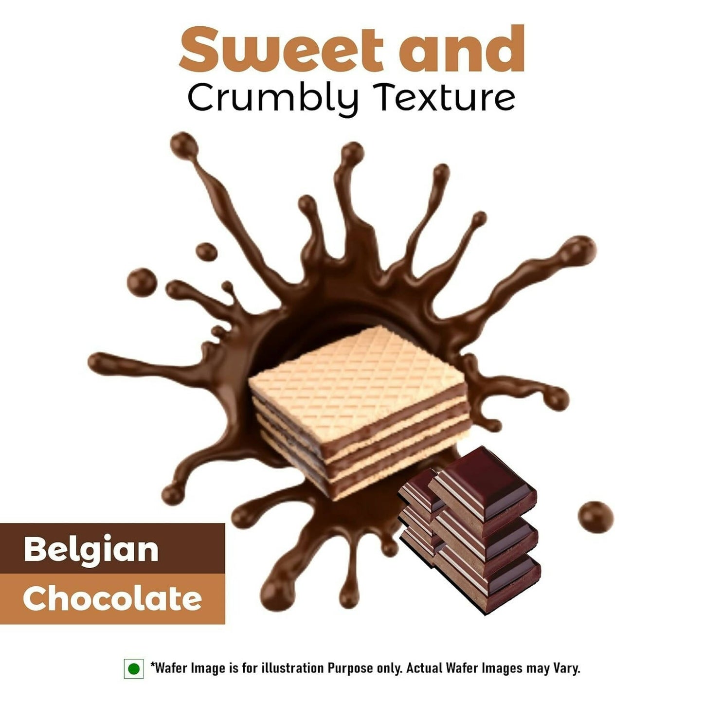 Unibic Qubz Wafer Biscuits Chocolate Flavour - Swadesiicart