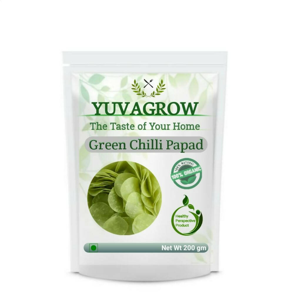 Yuvagrow Green Chilli Papad - YUVAGROW