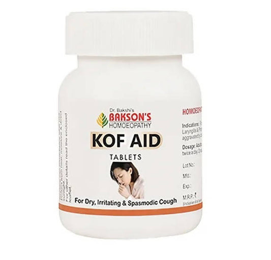 Bakson's Homeopathy Kof Aid Tablets | Swadesiicart