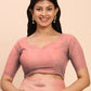 Shree Shyam Fashion Linen Cotton Peach Saree