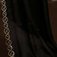Aafreen Partywear Designer Black Satin Chiffon Fancy Saree