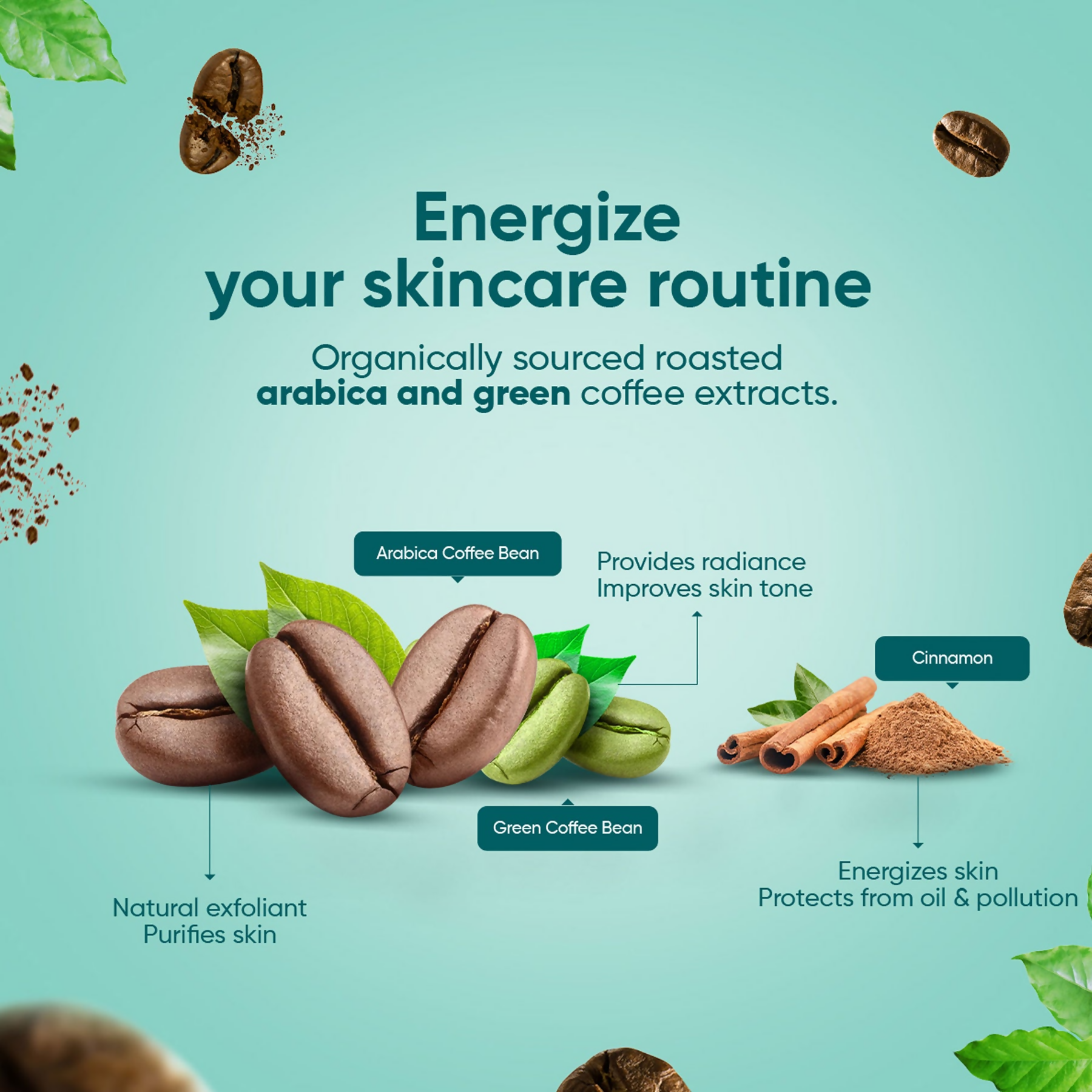 Himalaya Herbals Energizing Coffee Sheet Mask - Swadesiicart