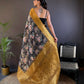 Joban Fashion Gold Floral Motifs Banarasi Silk Sarees | Swadesiicart