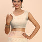Shree Shyam Fashion Linen Cotton Off White Saree
