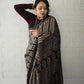 Arfa Fashion House Black Dual Tone Silk Digital Printed Saree