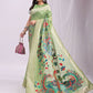 Shree Shyam Fashion Linen Cotton Light Green Saree