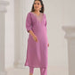 Ethnic Festive Wear Viscose Chanderi Pink Stitched Suit With Dupatta - Tanisha | Swadesiicart