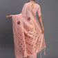 Shree Shyam Fashion Linen Cotton Light Pink Saree