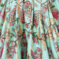 Lil Drama Golden Weaves Blue Crop Top With Dhoti Co-Ordinate Set - Swadesiicart